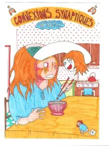Couverture illustrée Connexion(s) synaptique(s) de Claire Wijbick